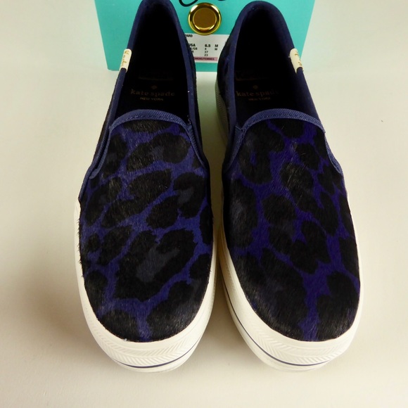 Kate Spade Keds Triple Decker Leopard Sneaker Shoe - Picture 7 of 8